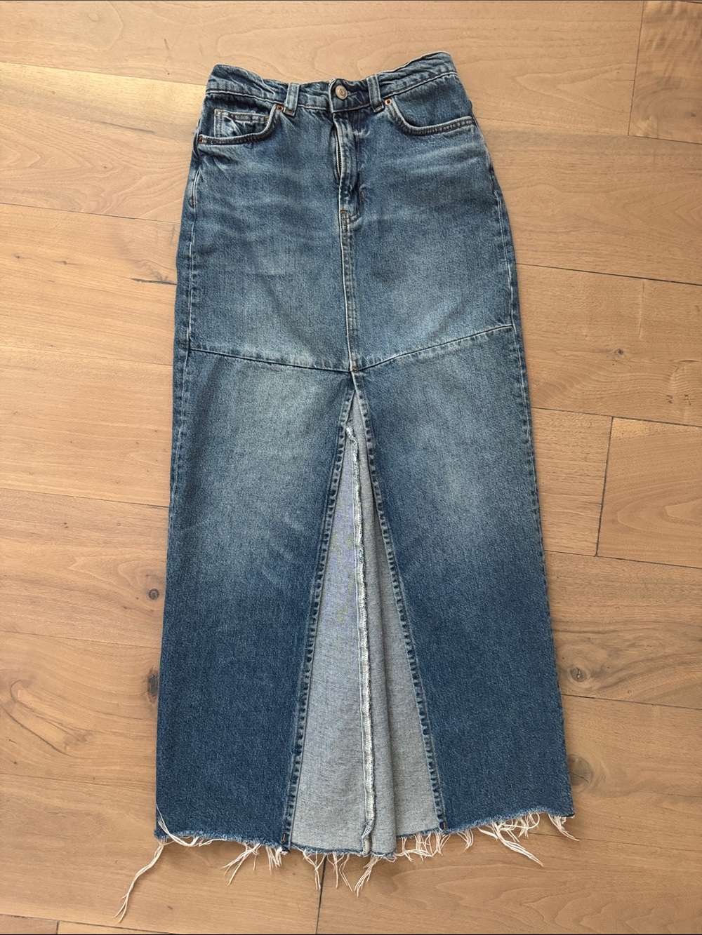 Reformation Light Blue Denim skirt